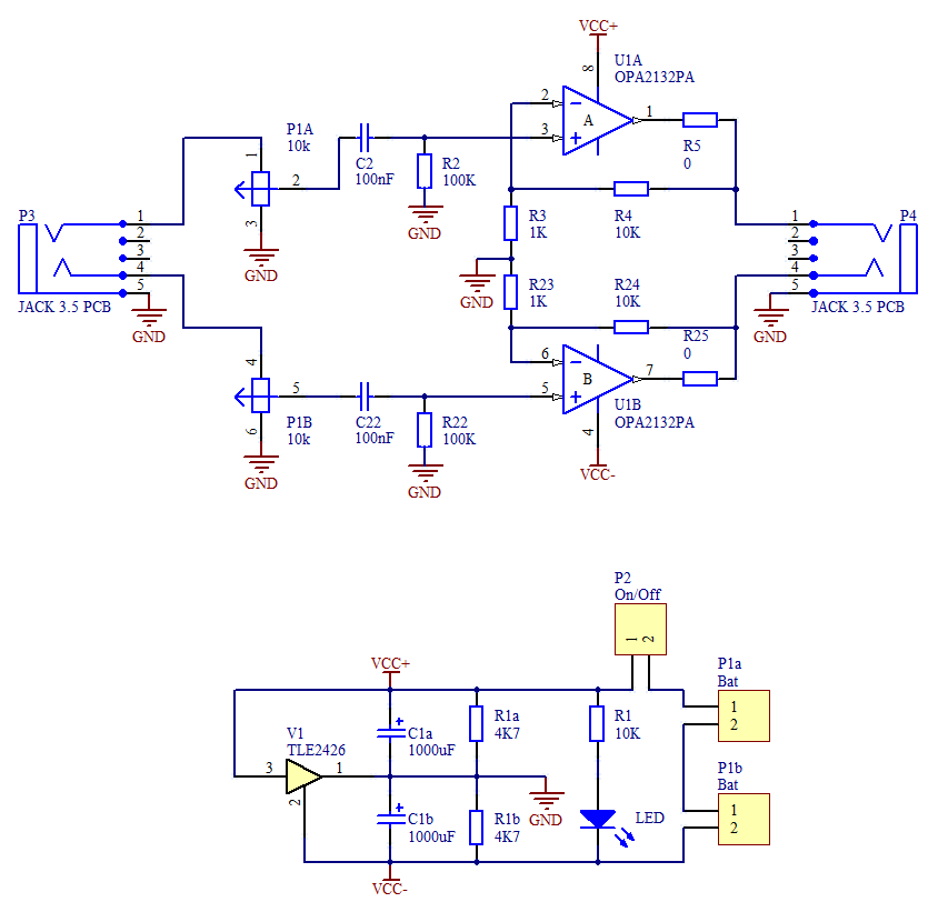 headphone amplifier schematic